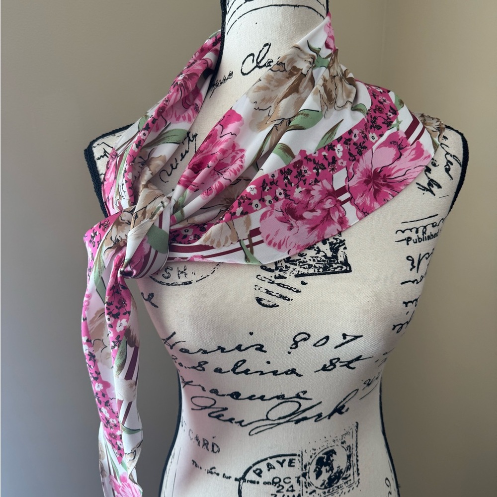 Floral Pink Scarf Ann Taylor